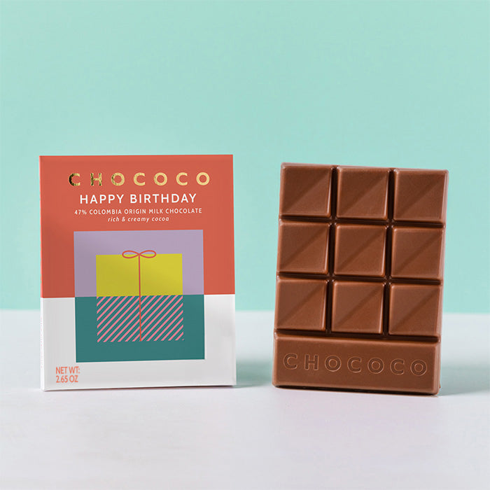 Happy Birthday 47% Milk Chocolate Bar