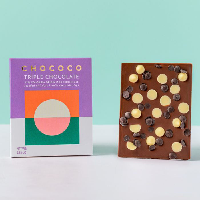 Triple Chocolate 47% Milk Chocolate Bar