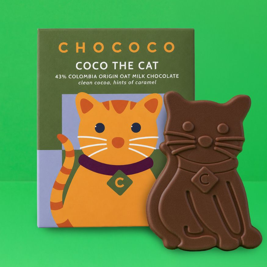 Coco the Cat Oat M!lk Chocolate Bar
