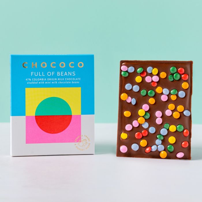 Full of Beans 47% Milk Chocolate Bar  (Main)